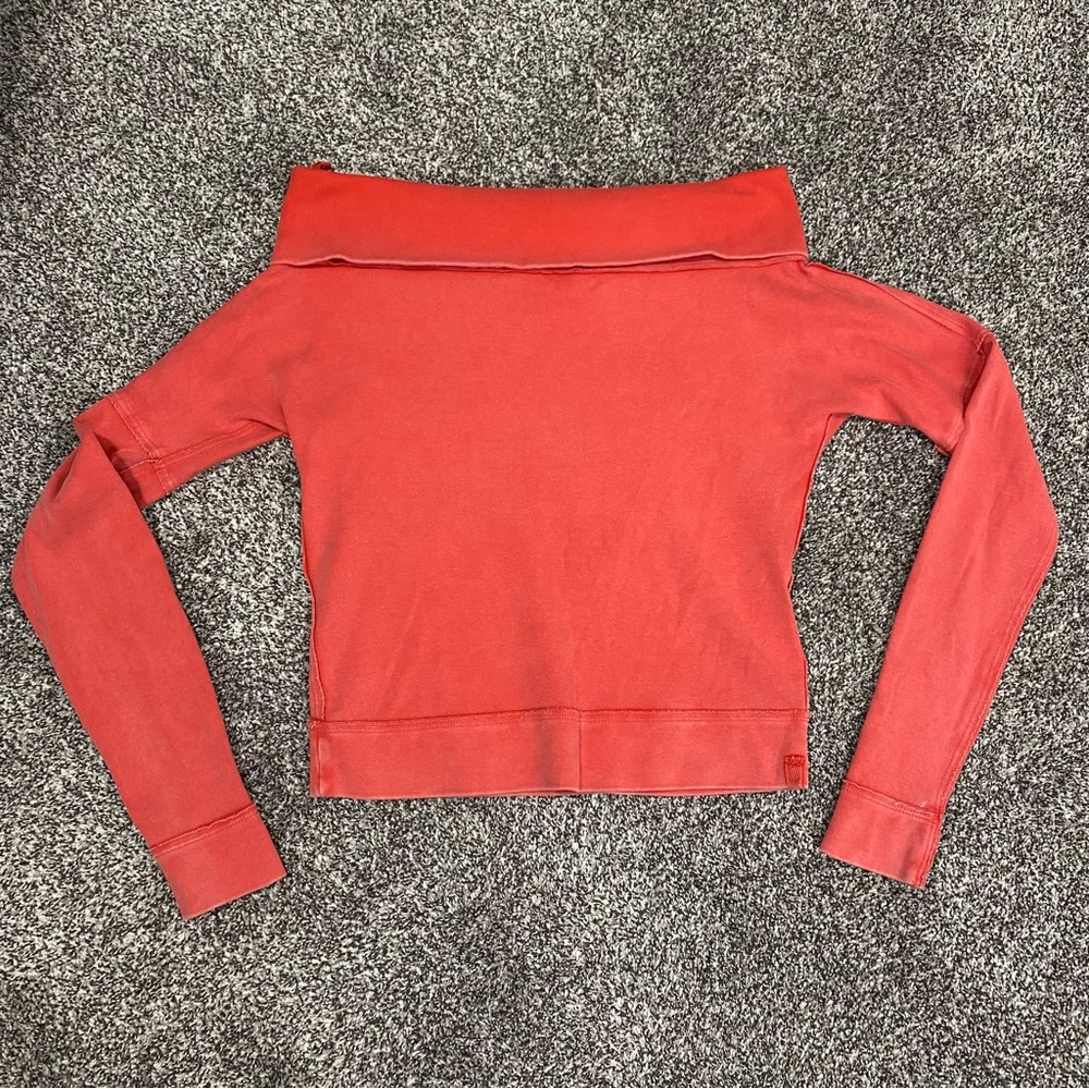 We The Free Orange Off the Shoulder Sweater Women’s XS